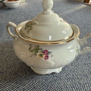 Vintage Elegant Floral Sugar Bowl